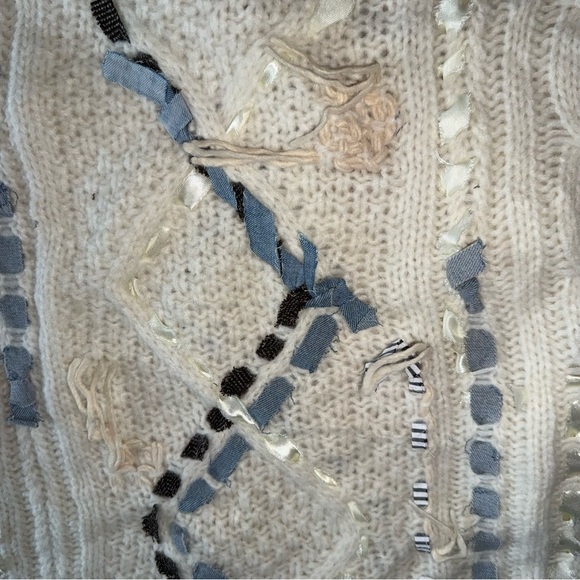 LINGUA FRANCA Jade Cable Knit Crewneck Sweater Alpaca Wool Size 2X - Picture 10 of 13